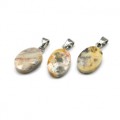 Кулон из агата львиная шкура овал гр.13*18мм