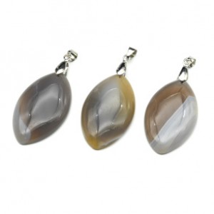 Кулон из агата бразильского рис 23*48мм