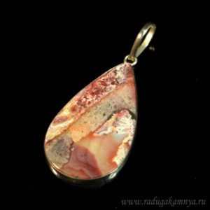 Кулон  из агата 26*50мм.