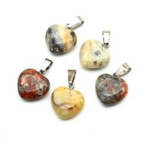 Кулон сердце из агата крейзи 15*15мм Кулон сердце из агата крейзи 15*15мм