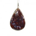 Кулон с агатом  "Капля" 37*54мм.