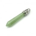 Кристалл-Кулон-маятник из авантюрина зеленого 10*58мм