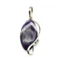 Кулон из аметиста 21*40мм. Кулон из аметиста 21*40мм.
