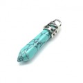 Кристалл-Кулон-маятник из бирюзы 8*37мм (иск.)
