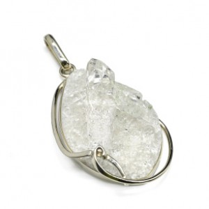 Кулон горный хрусталь 27*38мм.