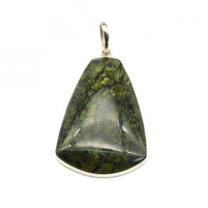 Кулон змеевик 34*51мм.