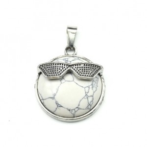 Кулон Смайл 27мм с кахолонгом (иск.)