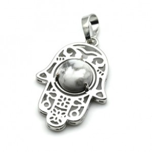 Кулон Хамса 22*30мм с кахолонгом в оправе из ювелирного сплава Кулон Хамса 22*30мм с кахолонгом в оправе из ювелирного сплава