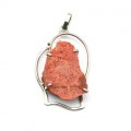 Кулон губчатый коралл 32*47мм