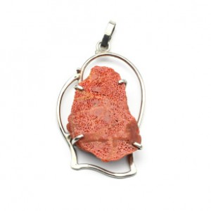 Кулон губчатый коралл 32*47мм Кулон губчатый коралл 32*47мм