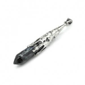 Кристалл - Кулон-маятник 8*50мм с лабрадором (ларвикит)