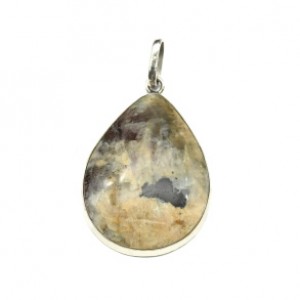 Кулон солнечный камень 29*38мм.