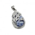 Кулон с лазуритом Птица 20*30мм Кулон с лазуритом Птица 20*30мм