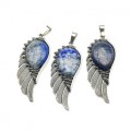 Кулон с лазуритом Афганским Крыло 23*52мм