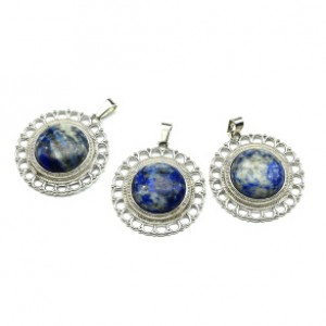 Кулон из лазурита круг 35мм Кулон из лазурита круг 35мм