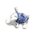 Кулон Слон 38*25мм с лазуритом Кулон Слон 38*25мм с лазуритом