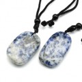 Кулон из лазурита форма на шнурке 27*32мм, 62см