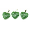 Кулон Сердце 20*20мм из нефрита (имитация) Кулон Сердце 20*20мм из нефрита (имитация)