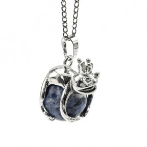 Кулон с содалитом Царевна лягушка 17*25мм