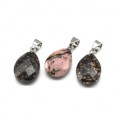 Кулон из родонита капля гр.13*18мм