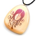 Кулон из селенита знак зодиака "Дева" 37*44мм, на шнурке