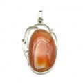 Кулон сердолик 30*44мм.