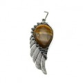 Кулон с тигровым глазом Крыло 23*52мм