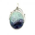 Кулон флюорит 33*44мм.
