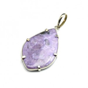 Кулон чароит 27*40мм.