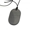 Кулон из шунгита "Жетон" 25*45мм