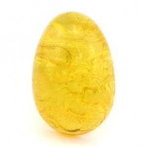 Кулон из янтаря Дракон 42*62мм, цвет медовый (иск.)