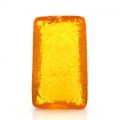 Кулон из янтаря прямоугольник 41*68мм, цвет медовый (иск.)