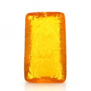 Кулон из янтаря прямоугольник 41*68мм, цвет медовый (иск.)