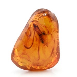 Кулон из янтаря форма 37*53мм, цвет карамельный (иск.)