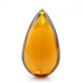 Кулон из янтаря искусственного капля 35*60мм, цвет коньячный
