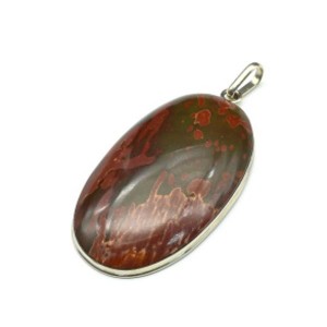 Кулон с яшмой Пикассо 28*48мм