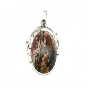 Кулон яшма Пикассо 26*38мм.