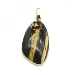 Кулон с яшмой Пикассо 24*42мм.