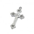 Крестик из ювелирного сплава 21*38мм (иск.) Крестик из ювелирного сплава 21*38мм (иск.)