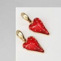 Серьги ассорти "Сердце" вспышка, цвет красный, цвет золотистый
