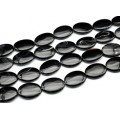 Бусины из агата черного овал 30*40мм, 40см, 10 бусин