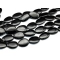 Бусины из агата черного овал 30*40мм, 40см, 10 бусин