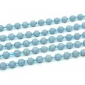 Бусины из аквамарина шарик гр.3мм, 39см, 130 бусин
