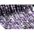 Бусины из аметиста галтовка 9*13мм, 38см, 32 бусины