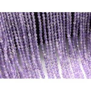 Бусины из аметиста шарик гр.2,5мм, 39см, 168 бусин Бусины из аметиста шарик гр.2,5мм, 39см, 168 бусин