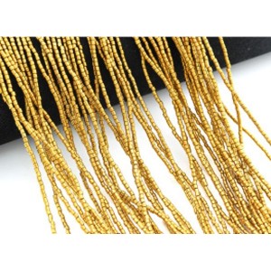 Бусины из гематита цилиндр 1*1мм цвет античное золото, 39см, 310 бусин Бусины из гематита цилиндр 1*1мм цвет античное золото, 39см, 310 бусин