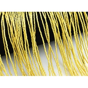 Бусины из гематита цилиндр 1*1мм цвет золотой, 39см, 310 бусин Бусины из гематита цилиндр 1*1мм цвет золотой, 39см, 310 бусин