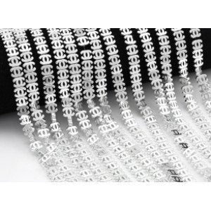 Бусины из гематита фигурного 6*8мм цвет серебристый, 36см, 56 бусин