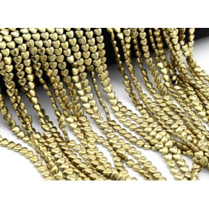 Бусины из гематита сердце 6*6мм цвет бронзовый, 38см, 72 бусины Бусины из гематита сердце 6*6мм цвет бронзовый, 38см, 72 бусины