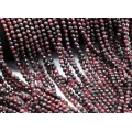 Бусины из граната шарик гр.3мм, 38,5см, 160 бусин